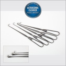 5x Jarit 200-135 Cushing Vein Retractor, 10mm Wide Blade, 9in