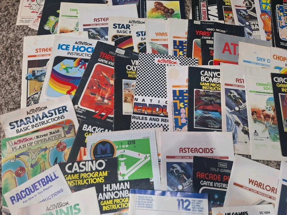Lote de 100+ folletos manuales de instrucciones del juego Atari 2600  - Imagen 3 de 4