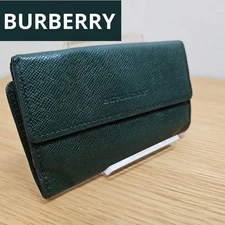 Vhtf Burberry 5 Key Case With Coin Green Women Accessory Original Collection