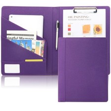 Professional Faux Leather Padfolio with Clipboard   Business Portfolio Org