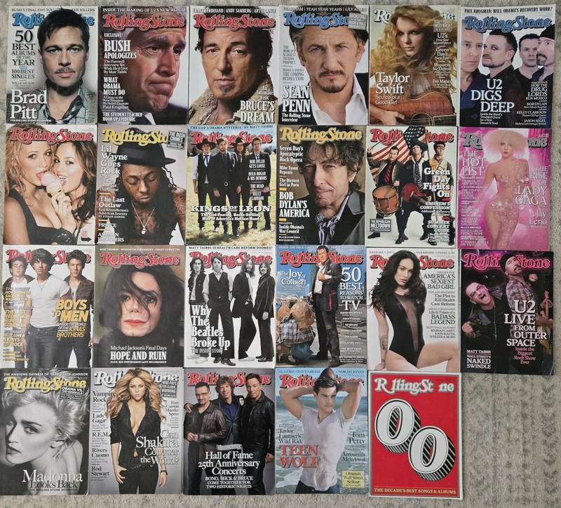 Lot of 31 Rolling Stone Magazines 2008 2009 2010 Lady Gaga Taylor Madonna MJ...