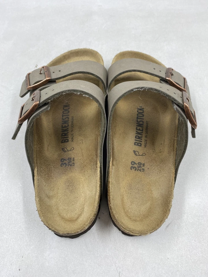 Birkenstock Arizona gris hebilla sintética sin cordones W 8 Foto 4 de 4