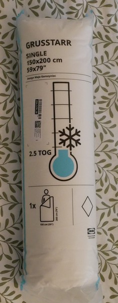 Edredón individual IKEA GRUSSTARR 150x200 cm 2,5 TOG NUEVO SELLADO