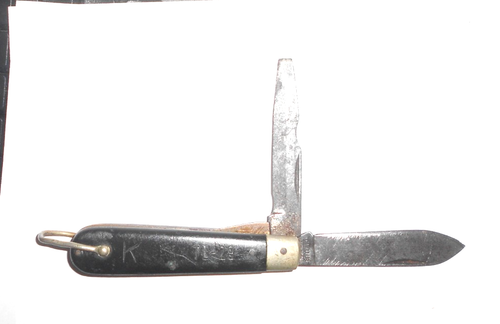Coltello tascabile vintage CAMILLUS NY USA TL-29 elettricista Linemans 2 lame senza prezzo di riserva