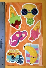 "Hello Summer!" Vinyl Decal Large Format Sticker Sheet