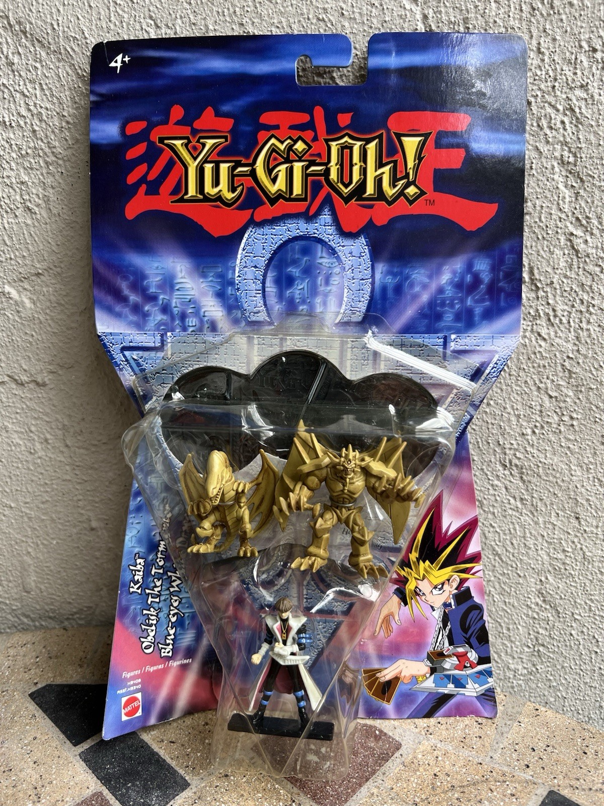 Mattel Yu-Gi-Oh! 2" 3-Pack Kaiba Obelisk Tormentor Blue-Eyes Dragon Packaged
