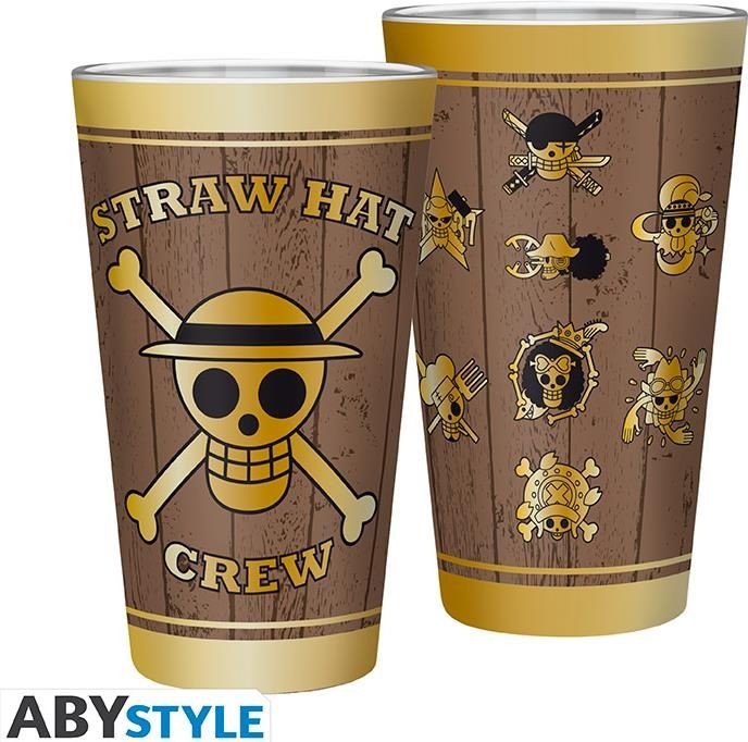Merchandising One Piece: ABYstyle - Skulls (Large Glass 400ml / Bicchiere)