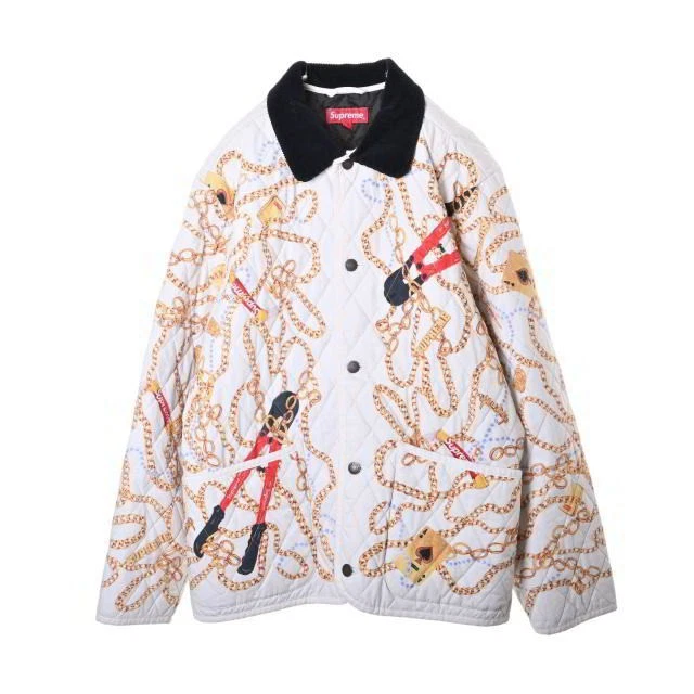 Veste matelassée imprimée chaîne suprême M blanc suprême KL4CHLS287