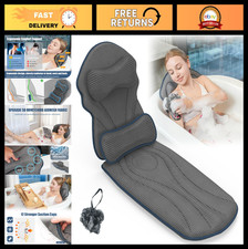 Luxury Full Body Bath Pillow for Tub - Soft 5D Air Mesh Cushion, Non-Slip Suctio