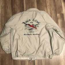 Vintage Hartwell Windbreaker Ragin Cajun Racing Boat Mens XL Gray Made In USA