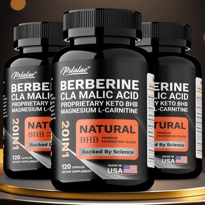Berberine CLA Malic Acid - Acetyl-L-Carnitine, Weight Loss, Slimming, Fat Burner