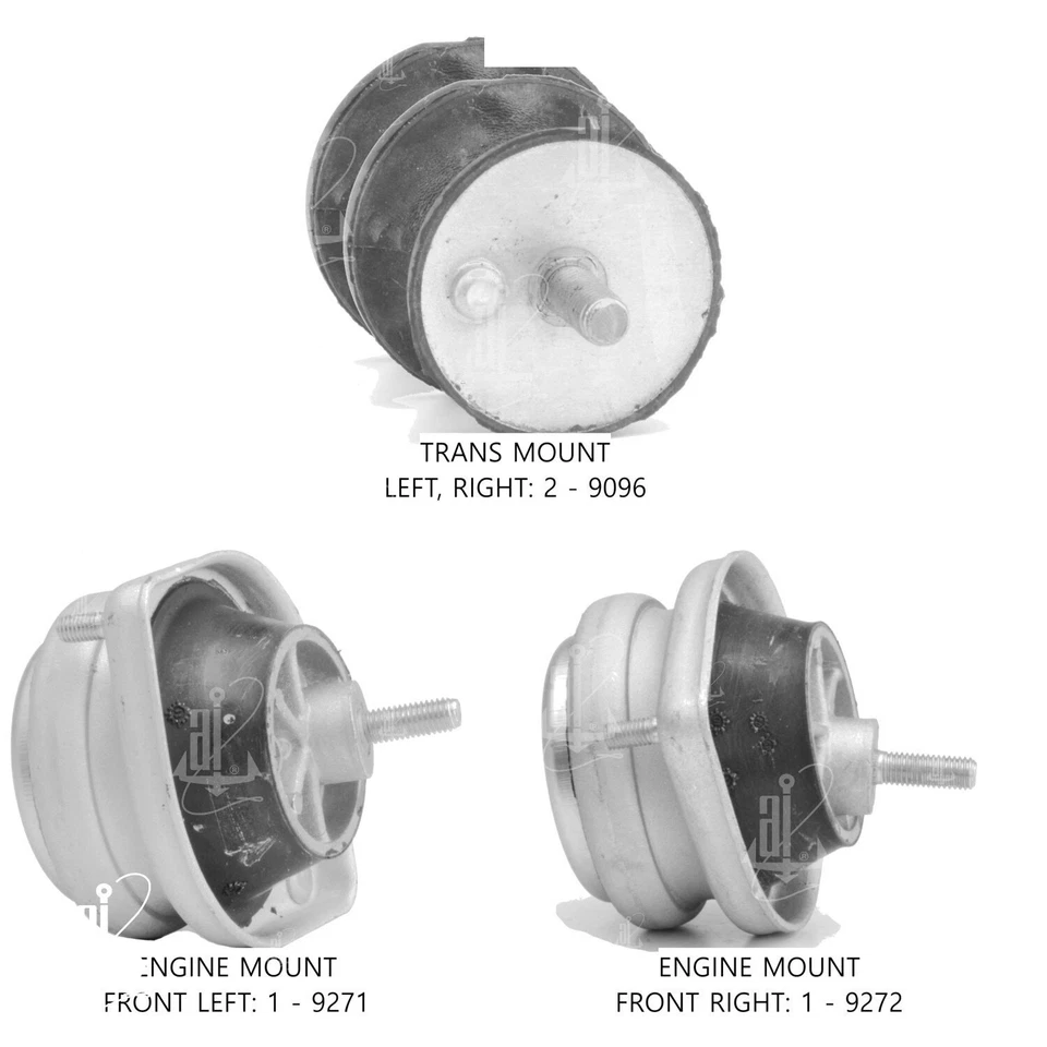 For BMW 540i 1997-2003 Anchor 300633 Engine Mount Kit Foto 4 de 4