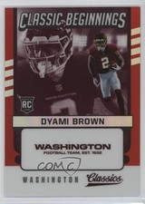 2021 Panini Classics Classic Beginnings Red 29/50 Dyami Brown #CB-DB 4km