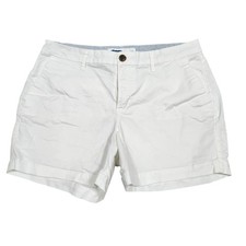 Old Navy Women's White Everyday Shorts Size 8 Chino Casual Summer