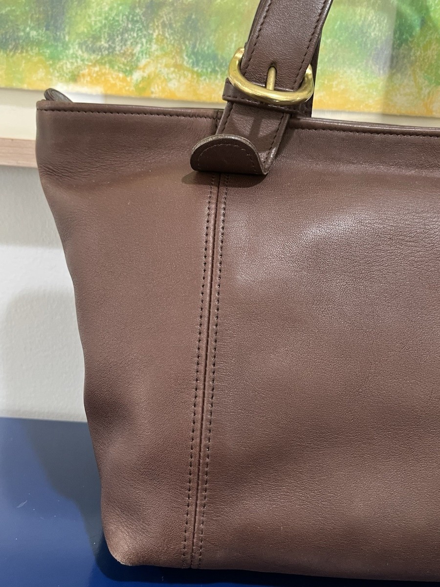Coach Mahogany Dark Brown Waverly Tote Bag Leather Purse 4133 Vtg