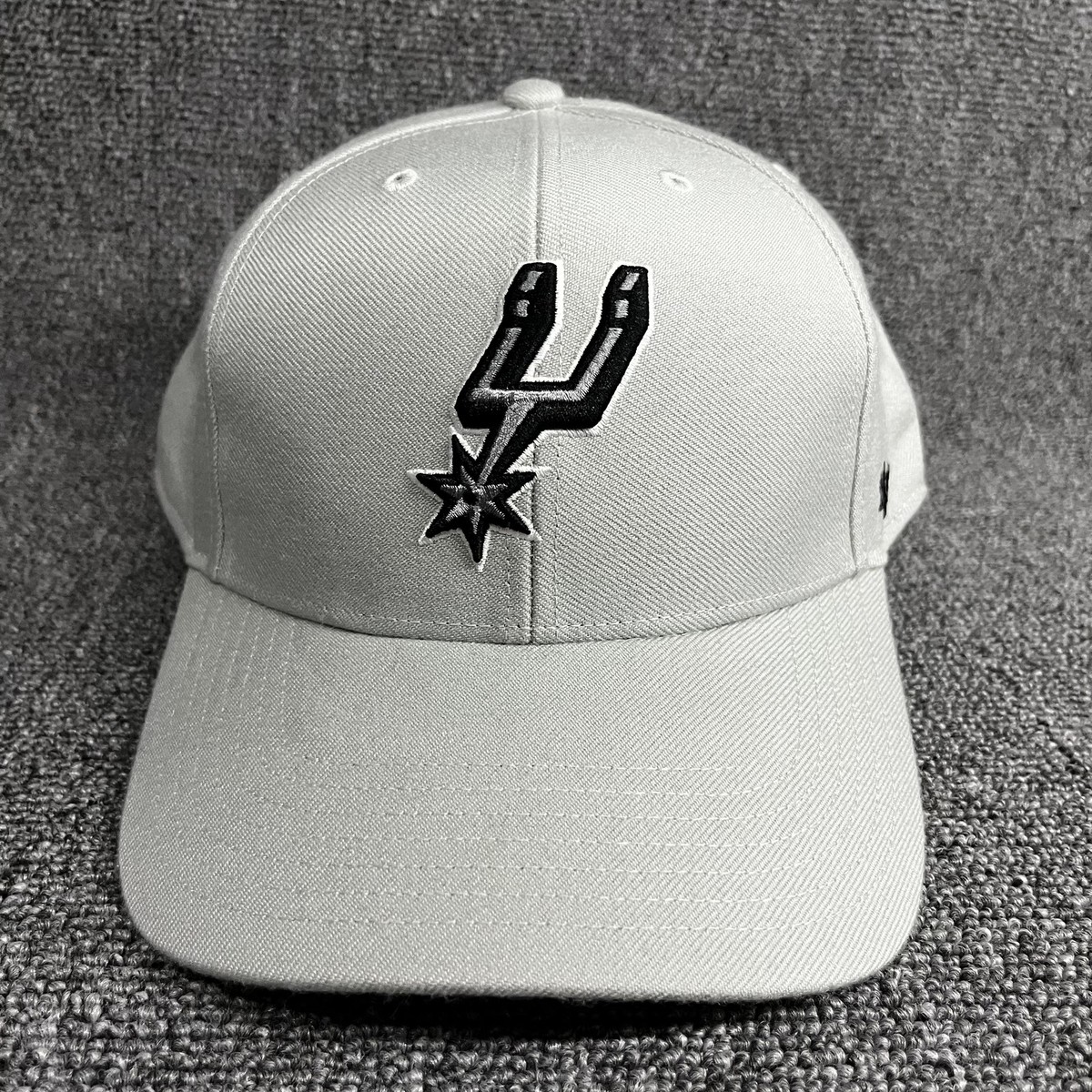 San Antonio Spurs '47 Brand MVP Hat Gray Adjustable NBA Cap Hook & Loop OSFA