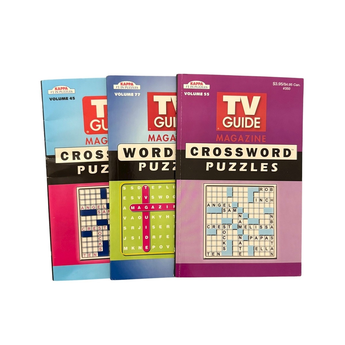 Tv guide magazine puzzle books crossword word find lot of 3 volumes (new u0026  used) | ebay