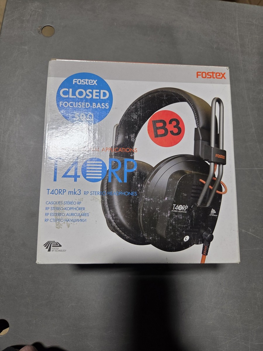 Fostex T40rp Earphones Mk3 Professional Studio Headphones Closed