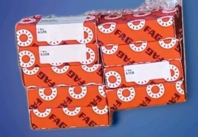 9 Stück FAG 6308 Rillenkugellager Kugellager 40x90x23 mm NOS - NEU & OVP 