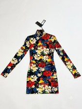 Authentic Versace Floral Long Sleeve Mini Dress - Size IT 38 est. $4500