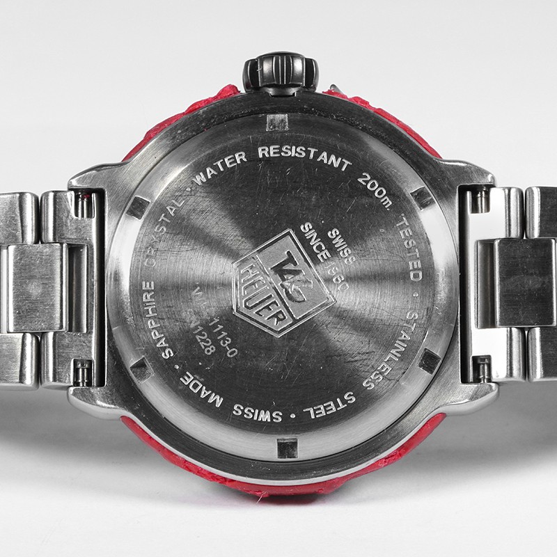 TAG Heuer Watch Formula 1 Professional 200M WAC1113-0 Red Silver Quartz Men's image 4