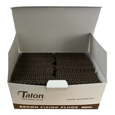 Talon Brown P3ES 7mm Wall Rawl Plugs Plastic Fixing Plugs  x1000 Pack