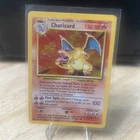 Pokemon Base Set Charizard Rare Holographic 1999 4/102 HTF Authentic