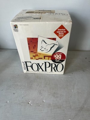Microsoft FoxPro Database Management System Version 2.6 VTG 1994 - New Sealed