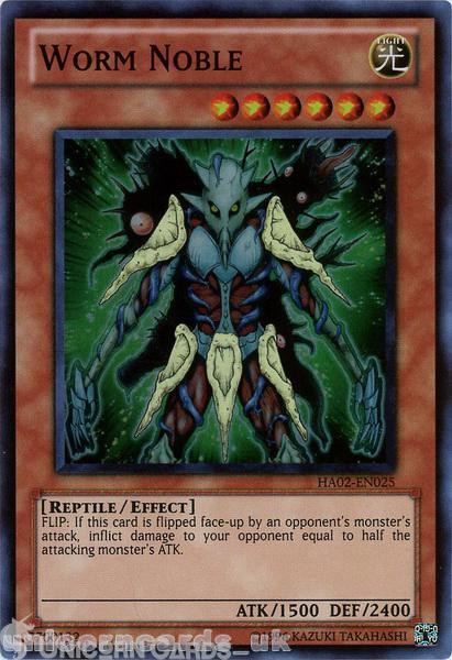 HA02-EN025 Worm Noble Super Rare UNL Edition Mint YuGiOh Card