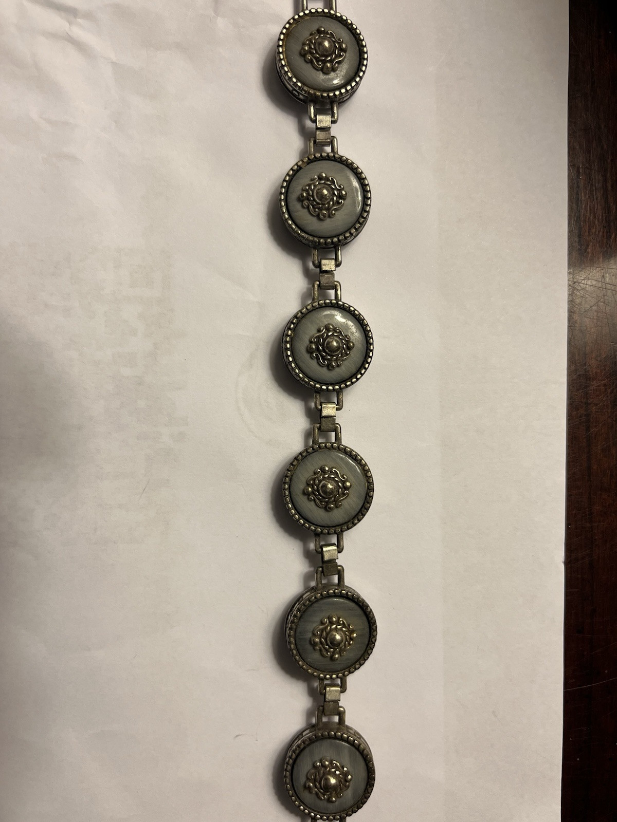 Brighton Silvertone Link Reversible Medallion Bra… - image 3