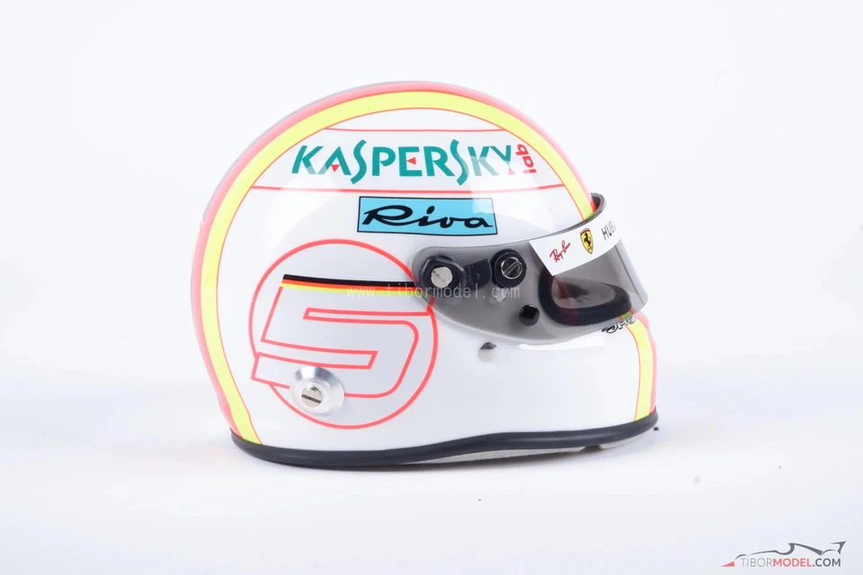 Sebastian Vettel 2019 Scuderia Ferrari F1 mini helmet 1:2 Arai - Bild 4 von 4