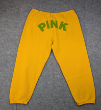 Victorias Secret Pink Capri Joggers Womens Medium Back Spellout Vintage Y2K