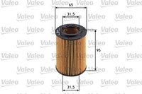 Valeo ÖLfilter 586555 Filtereinsatz FüR Honda Accord Civic Cw Cr Cu Fn Ix Fk 5 3