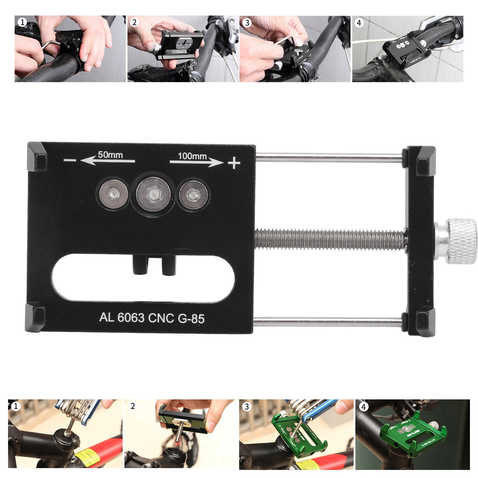 G‑85 Aluminum Bicycle Handlebar Holder Adjustable Phone Mount For Bikes Use