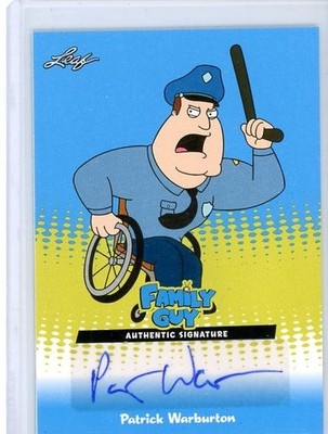 LEAF FAMILY GUY PATRICK WARBURTON AUTO AUTOGRAPH PW1 JOE SWANSON SIGN SIGNATURE