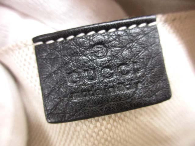 Gucci Soho Small Disco Shoulder Bag Leather Black Women's Pre-owned From Japan image 9