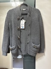 Monnalisa Boys Grey wool Cardigan Sz 10; Eu 140 Hight