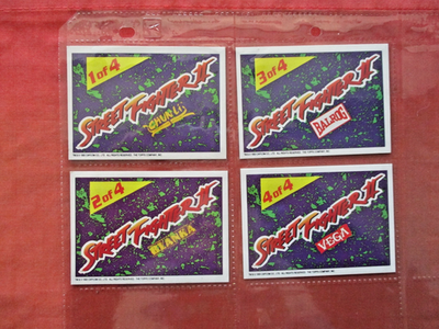 1993 Street Fighter II Foil Complete Chase Card Set 1-4 Capcom