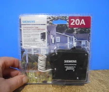 Siemens 20A Circuit Breaker CAFCI Arc Fault Type QAF2 Single Pole QA120AFCP