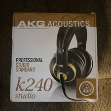 AKG Acoustics K240 Studio Semi-Open Headphones 3m Cable 30mm Driver 55 Ohm