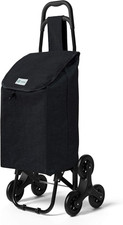 ® Carrello Spesa Con 3 Ruote per Saliscale, Carrello Portaspesa Pieghevole, Bors