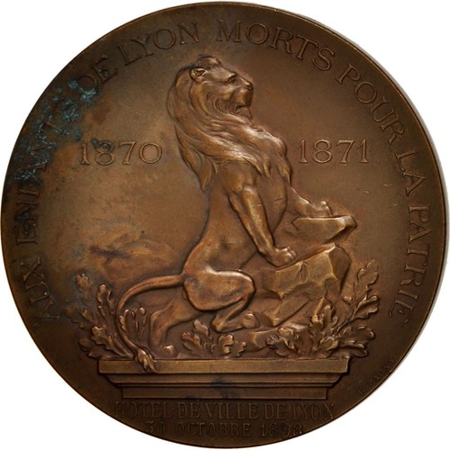 [#404242] Frankrijk, Medal, L'union Patriotique du Rhône, History, 1898, Rivet,  - Afbeelding 1 van 2