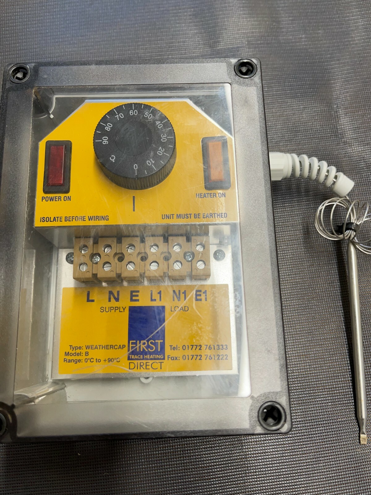 First Trace heating Direct thermostat Trace heater thermostat Unused eBay