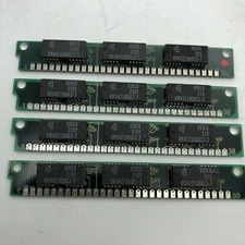 4pc 1MB 3 Chip SIMM Parity Memory 30-pin IBM 286 386 486 Ram 1x9 30pin 4MB Total