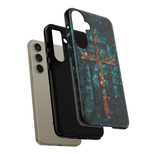 Phone Ink - Tough Case for iPhone Galaxy Pixel - Mosaic Christian Cross - 第 103/181 張圖片
