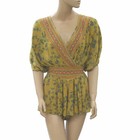 Urban Outfitters UO Moonstruck Surplice Romper Printed Kimono Lace XS 256738 — photo 5