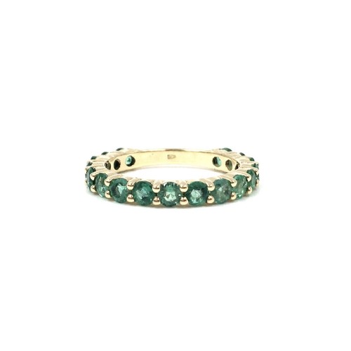 14kt Gelbgold Ring 1.66ct Smaragd IGI 585 Gold Schmuck Halb Memoire Ring Rw. 52 - Bild 8 von 13