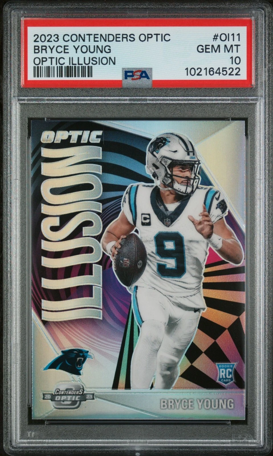 Bryce Young Panini Contenders Optic Optic Illusion #OI11 Base