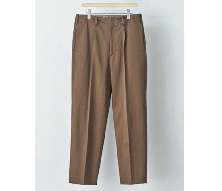 AURALEE WASHED FINX CHINO TAPERED PANTS
