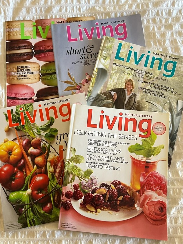 Martha Stewart Living Magazines-March 2010 2011, 2012, 2013, 2014  -Gardening